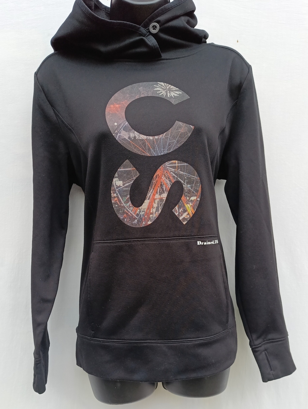 CS Graphic Black Pullover Hoodie - Women's Sweatshirt